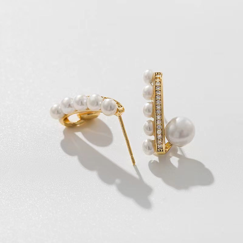 Genuine Freshwater Pearl Ocean Harp Earrings