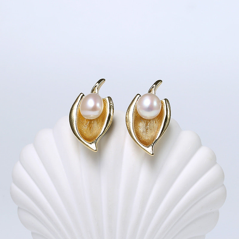 Genuine Freshwater Pearl Mermaid Earrings