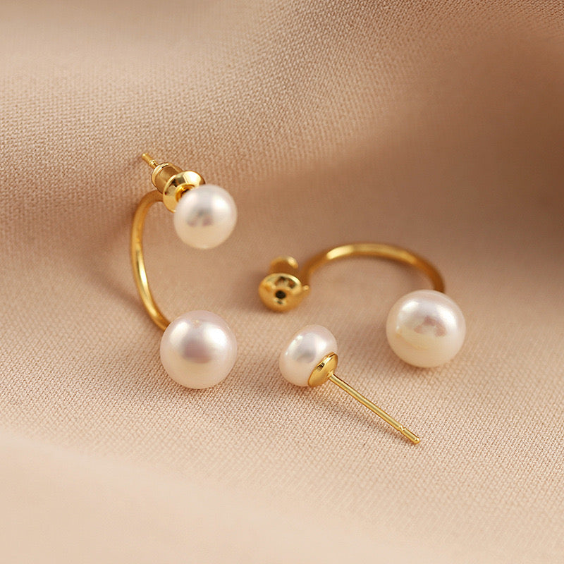 Genuine Freshwater Pearl Happy Dots Earrings