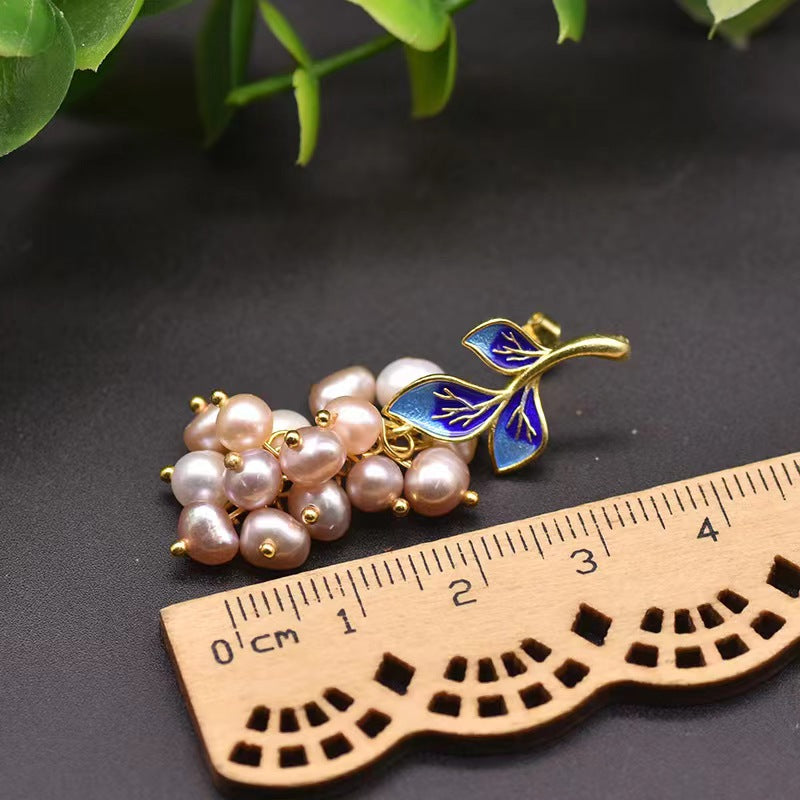 Genuine Freshwater Pearl Blue Fairy Earrings