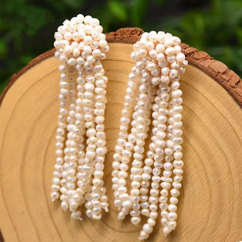 Genuine Freshwater Baroque Pearl / Genuine Freshwater Pearl Legacy Classic Earrings