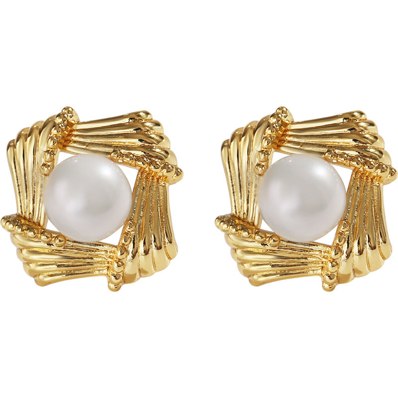 Genuine Freshwater Pearl Cookie Earrings