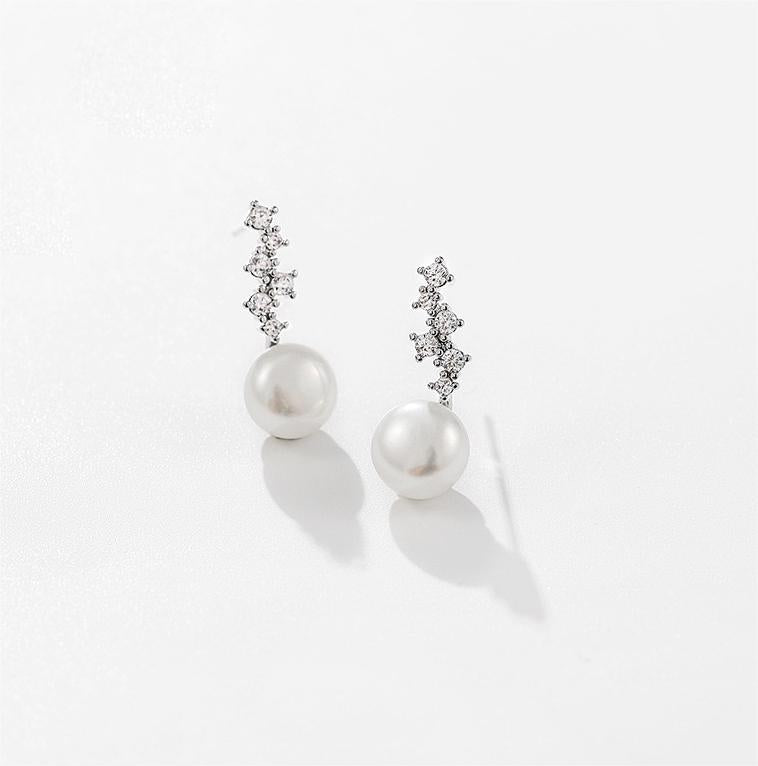Genuine Freshwater Pearl Ice Flower Earrings