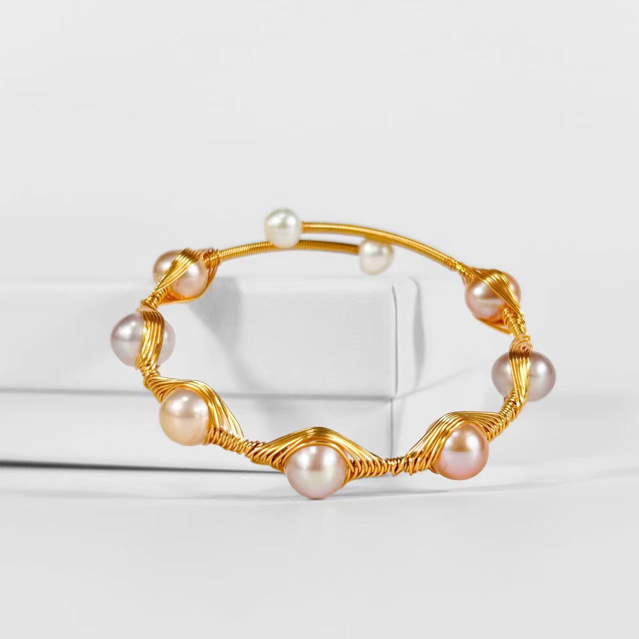 Genuine Freshwater Baroque Pearl Nest Bracelet (Limited Edition)