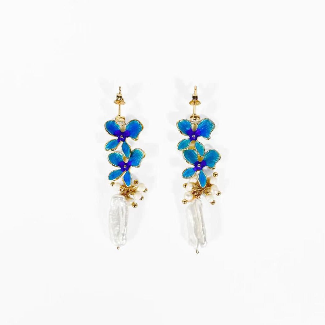 Genuine Freshwater Baroque Pearl Blue Hyacinth (Limited Edition)
