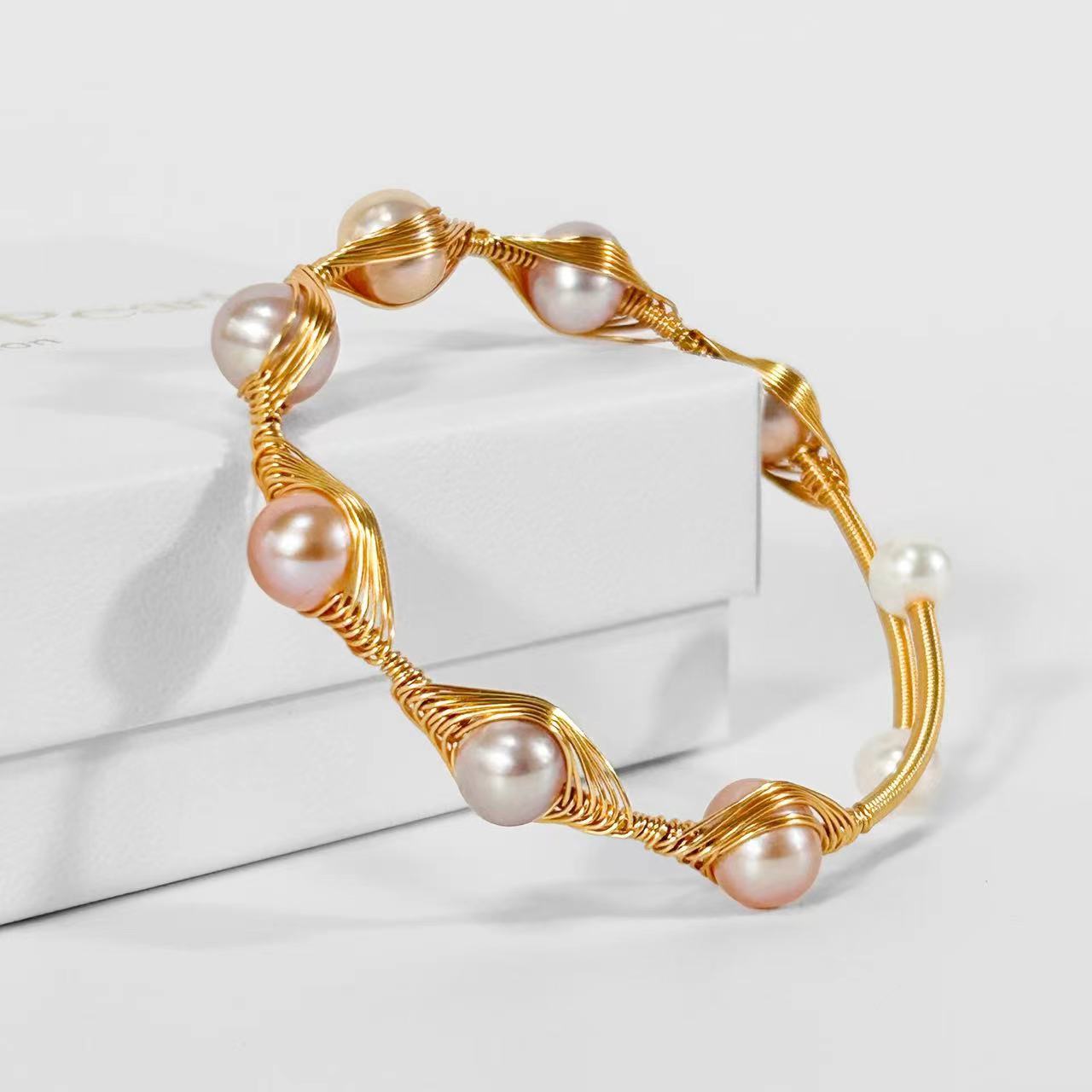 Genuine Freshwater Baroque Pearl Nest Bracelet (Limited Edition)