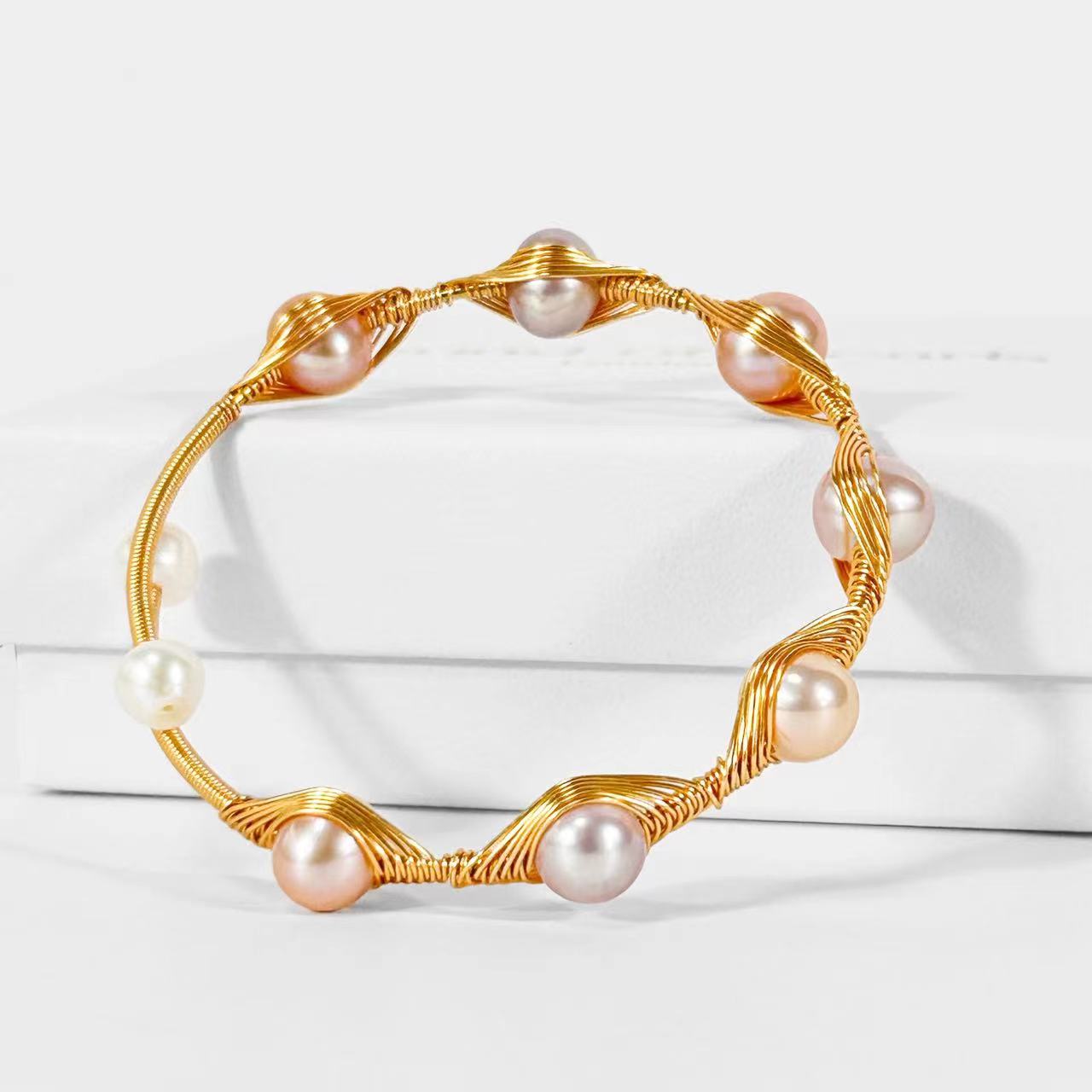 Genuine Freshwater Baroque Pearl Nest Bracelet (Limited Edition)