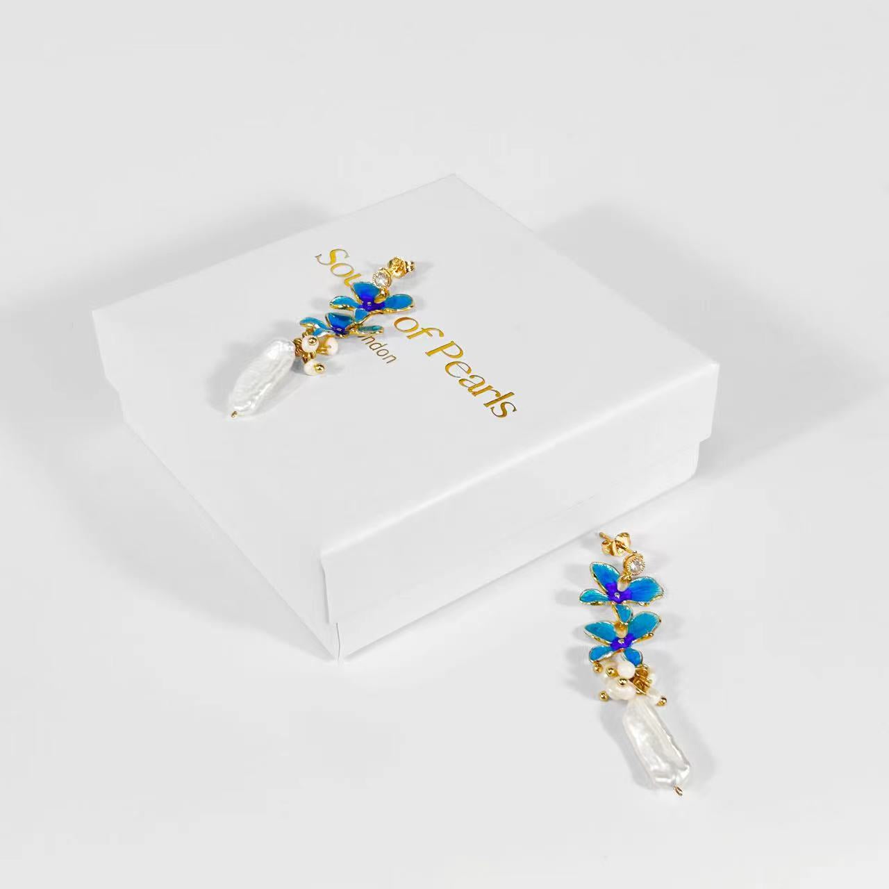 Genuine Freshwater Baroque Pearl Blue Hyacinth (Limited Edition)