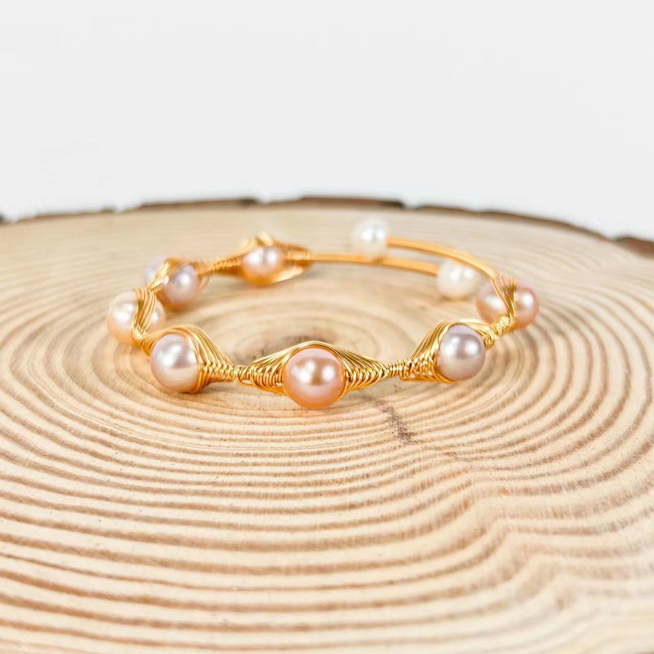 Genuine Freshwater Baroque Pearl Nest Bracelet (Limited Edition)