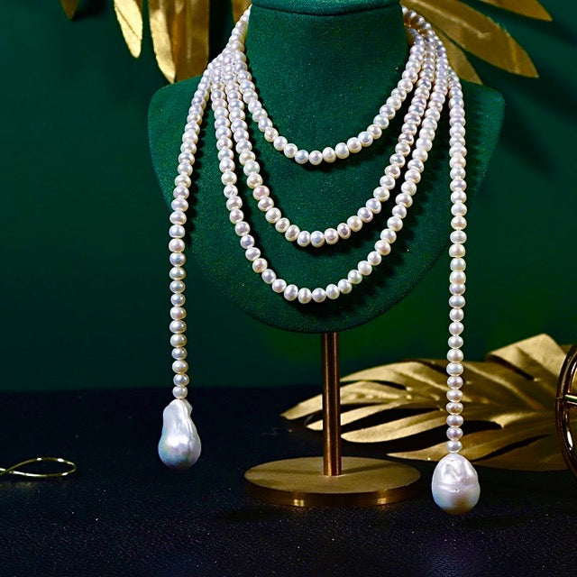 Genuine Freshwater Baroque Pearl Kinsley Necklace