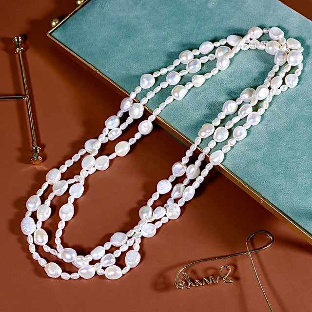 Genuine Freshwater Baroque Savannah Necklace