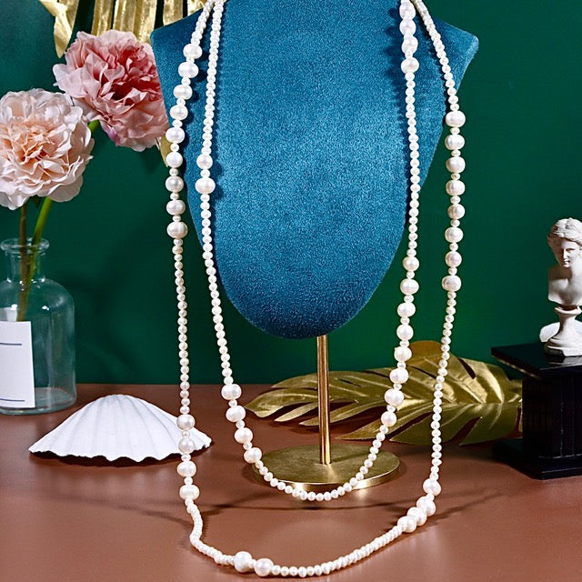Genuine Freshwater Baroque Pearl Penny Necklace