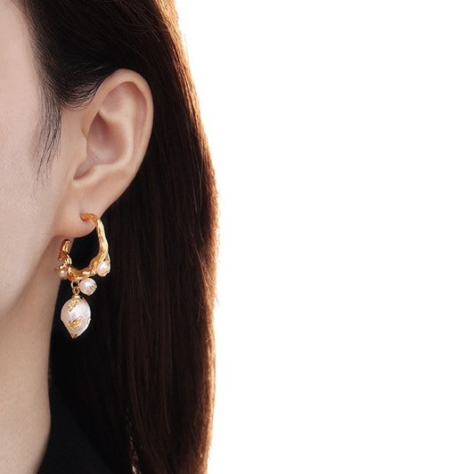 Genuine Freshwater Pearl Mayfair Earrings