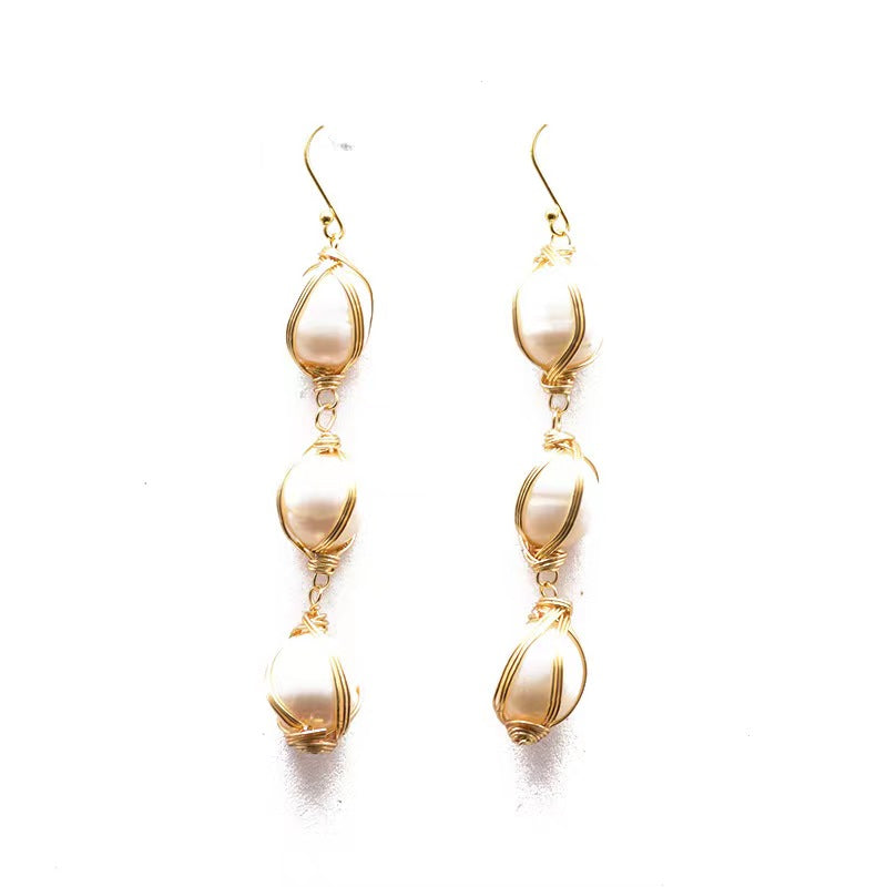 Genuine Freshwater Baroque Pearl Night Market Earrings (Limited Edition)