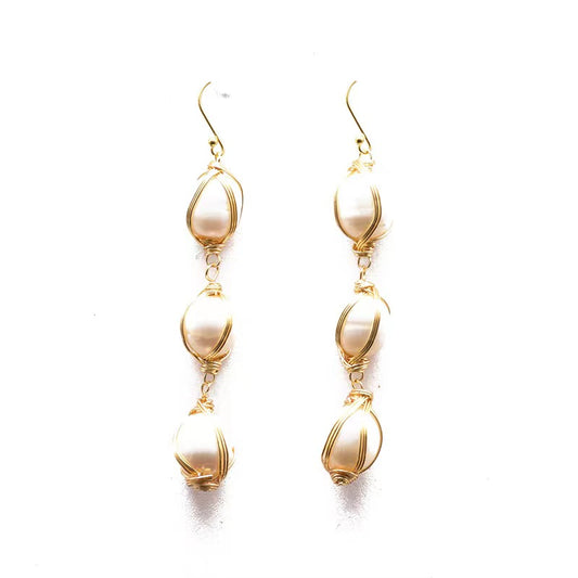 Genuine Freshwater Baroque Pearl Night Market Earrings (Limited Edition)