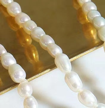 Genuine Freshwater Pearl Titanium Steel D Necklace