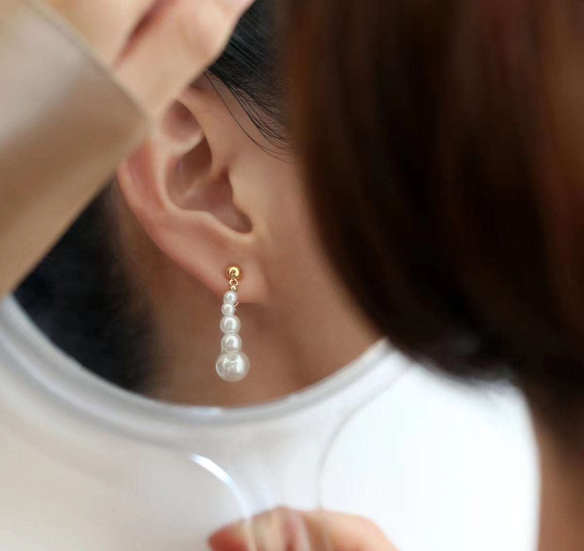 Genuine Freshwater Pearl Lydia Earrings