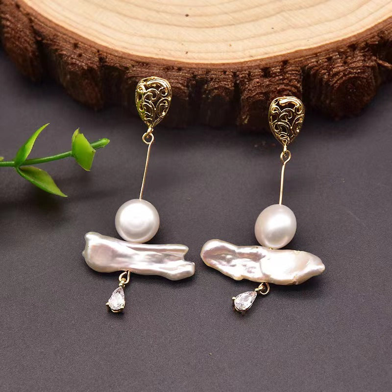 Genuine Freshwater Baroque Pearl Night Market Earrings (Limited Edition)