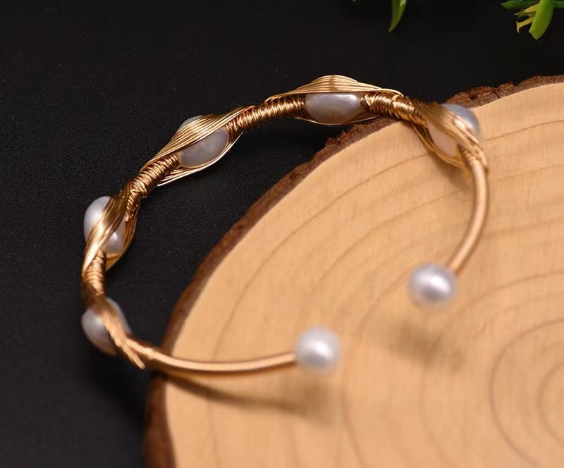Genuine Freshwater Baroque Pearl Nest Bracelet (Limited Edition)