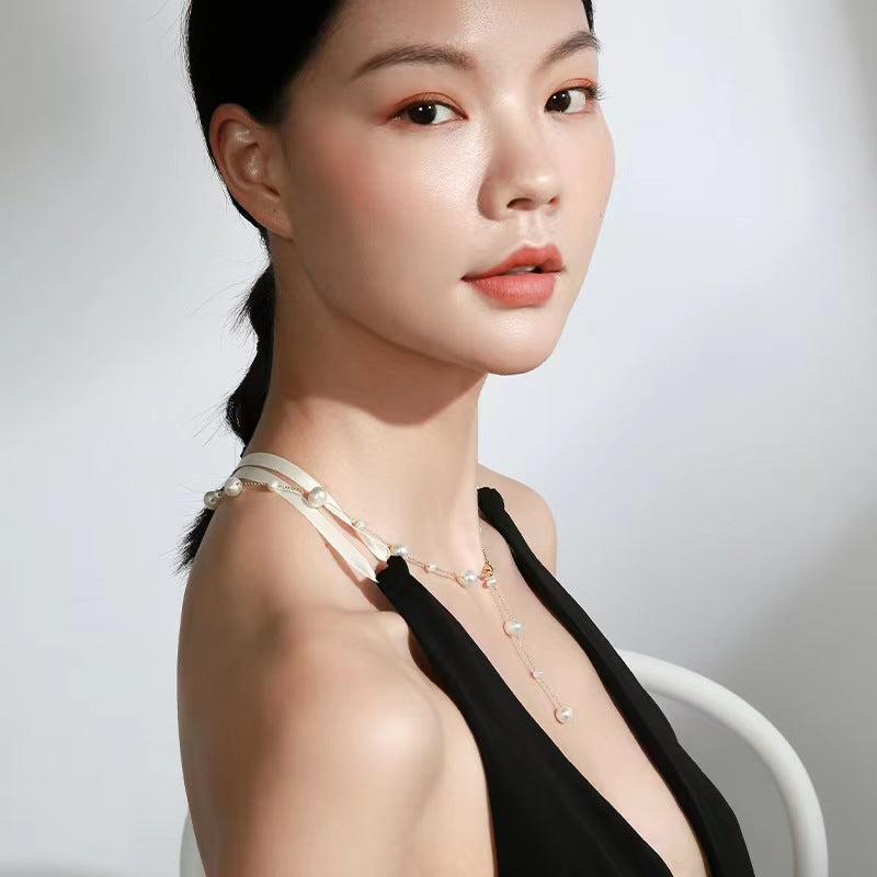 Genuine Freshwater Pearl Gypsophila Necklace