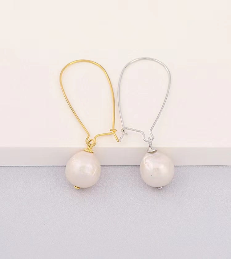 Genuine Freshwater Pearl Solid S925 Silver Afterglow Earrings