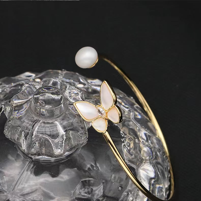 Genuine Freshwater Baroque Pearl Butterfly Bracelet (Limited Edition)
