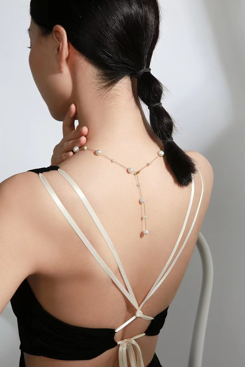 Genuine Freshwater Pearl Gypsophila Necklace