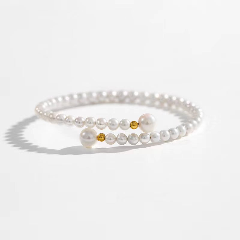 18K gold pearl bracelet