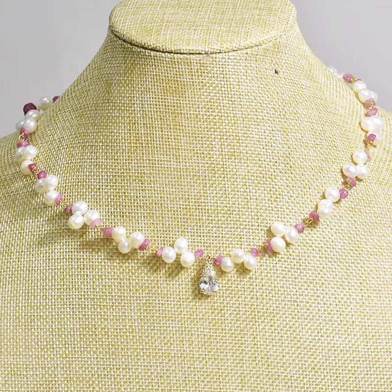 Genuine Freshwater Pearl Flying Petals Necklace