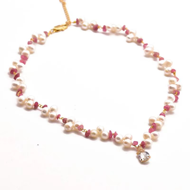 Genuine Freshwater Pearl Flying Petals Necklace