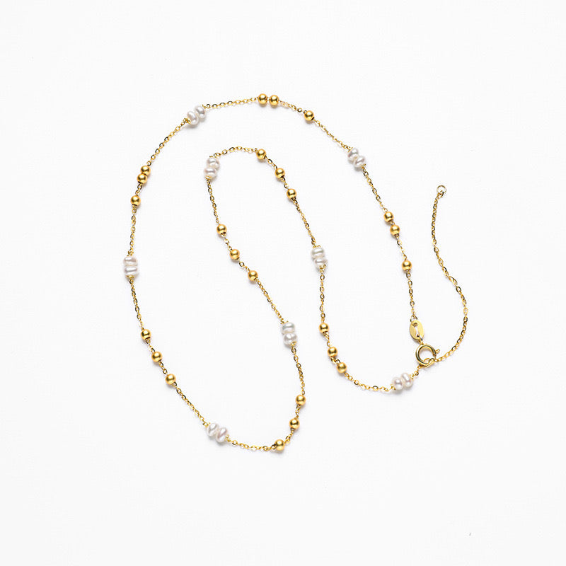 Genuine Freshwater Pearl Grain Necklace