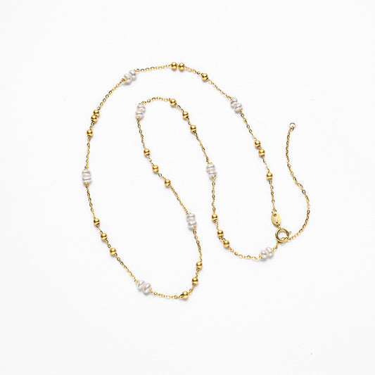 Genuine Freshwater Pearl Grain Necklace