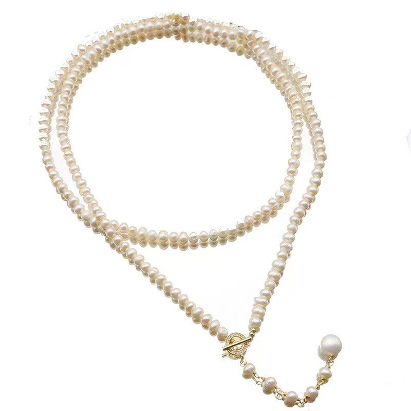 Genuine Freshwater Pearl Éblouissant Elf Tail Necklace