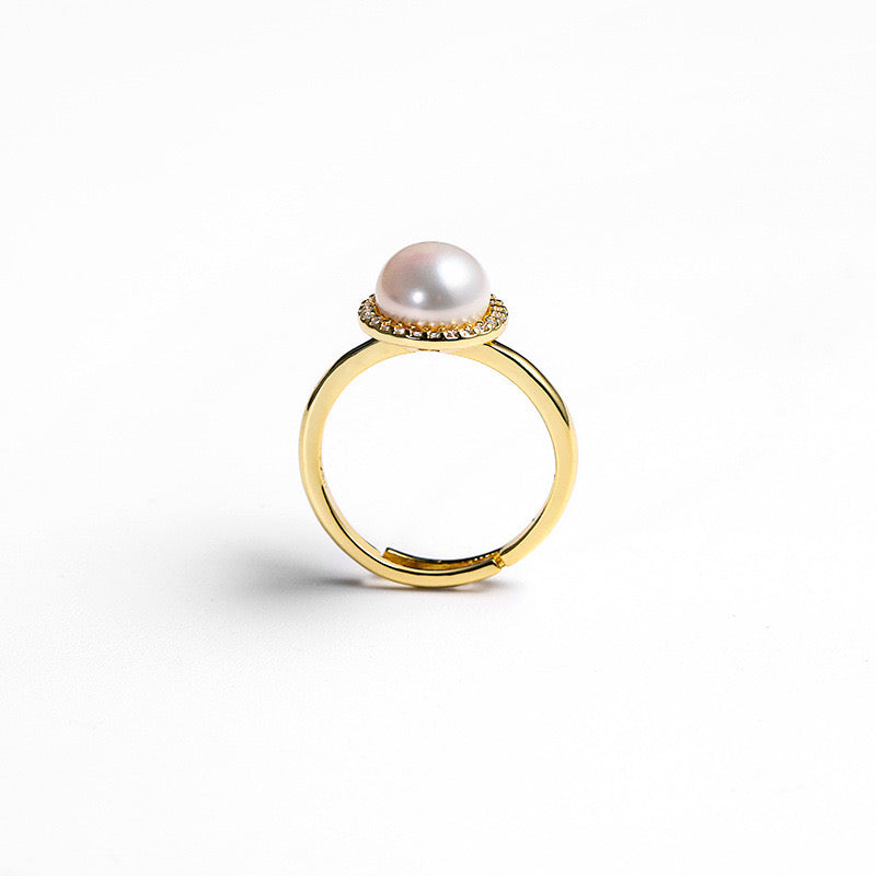 Genuine Freshwater Pearl Galaxy Ring