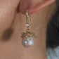 Genuine Freshwater Baroque Edison Pearl Freesia Earrings (Limited Edition)