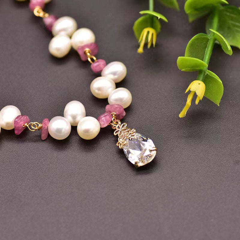 Genuine Freshwater Pearl Flying Petals Necklace