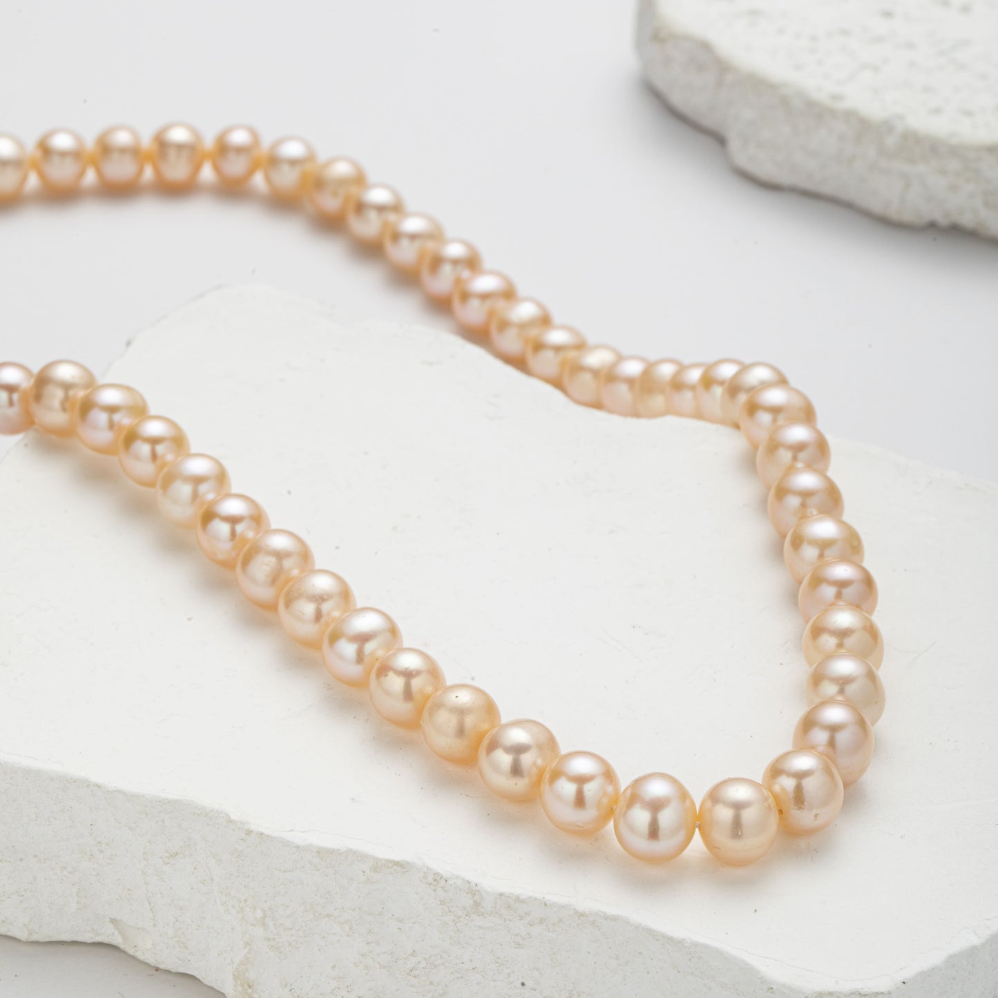 Genuine Freshwater Pearl Classic Peach Pearl Necklace