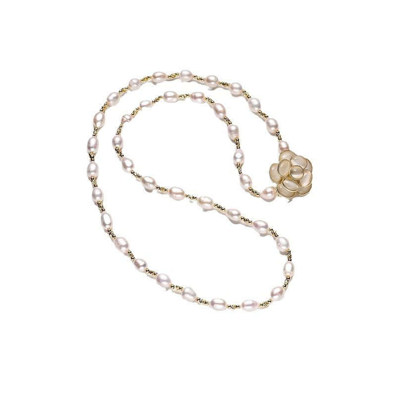 Genuine Freshwater Pearl Holy Floral Necklace