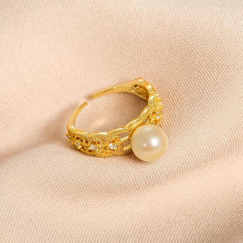 Genuine Akoya Pearl Hypnos Ring