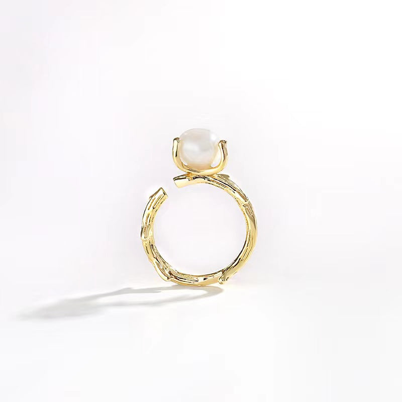 Genuine Freshwater Pearl Vine Ring