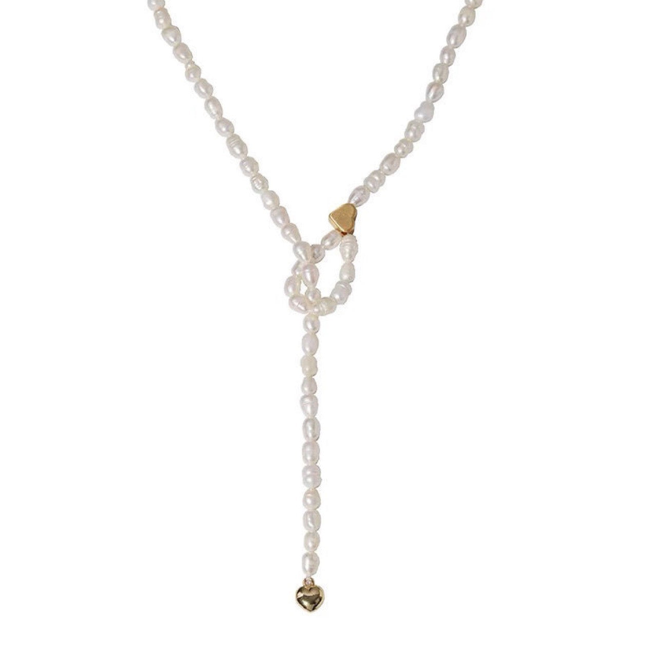 Electroplating 18K Gold Genuine Freshwater Pearl Golden Fade Necklace