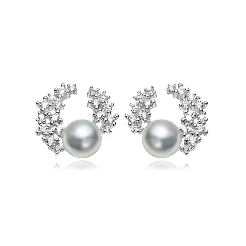 Genuine Akoya Pearl Enid Earrings