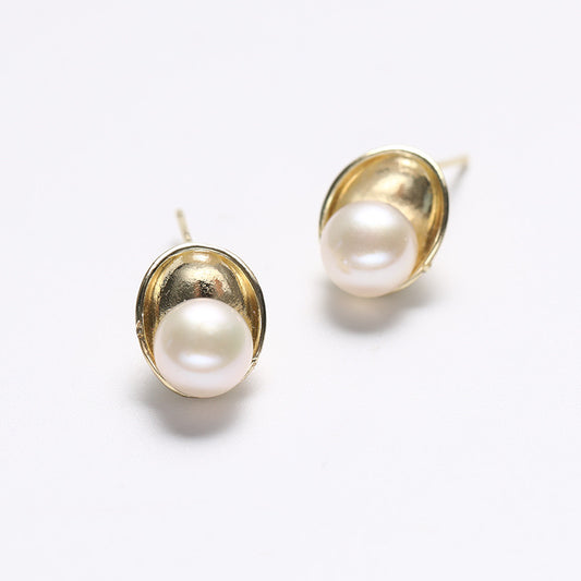 Genuine Freshwater Pearl Solid S925 Silver lullaby Earrings