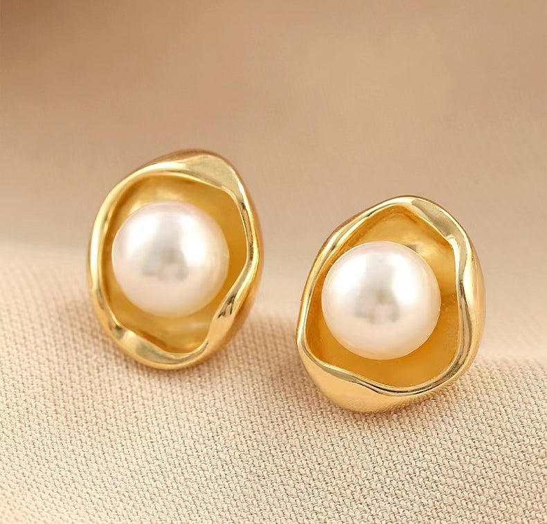 Genuine Akoya Pearl Freda Earrings