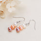 Solid S925 Silver Genuine Freshwater Pearl Gourd Earring