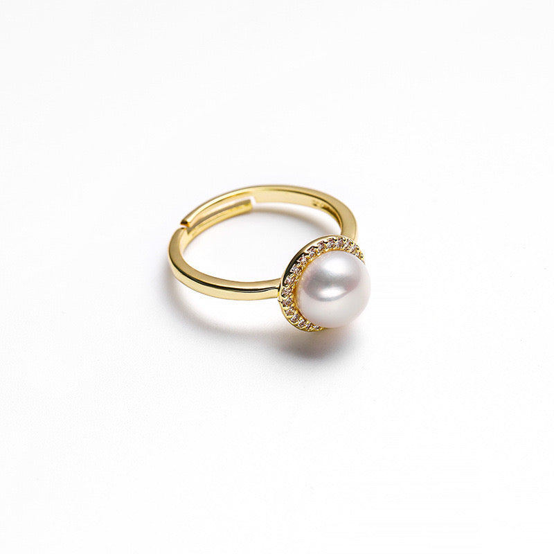 Genuine Freshwater Pearl Galaxy Ring