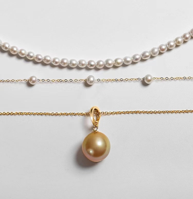 Genuine Golden South Sea Pearl Betsy Pendant