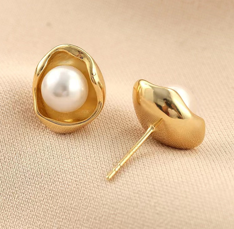 Genuine Akoya Pearl Freda Earrings