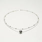 Solid 18K White Gold Genuine Tahitian Pearl Dawn Necklace