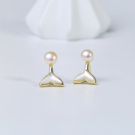 Genuine Freshwater Pearl Mermaid Earrings